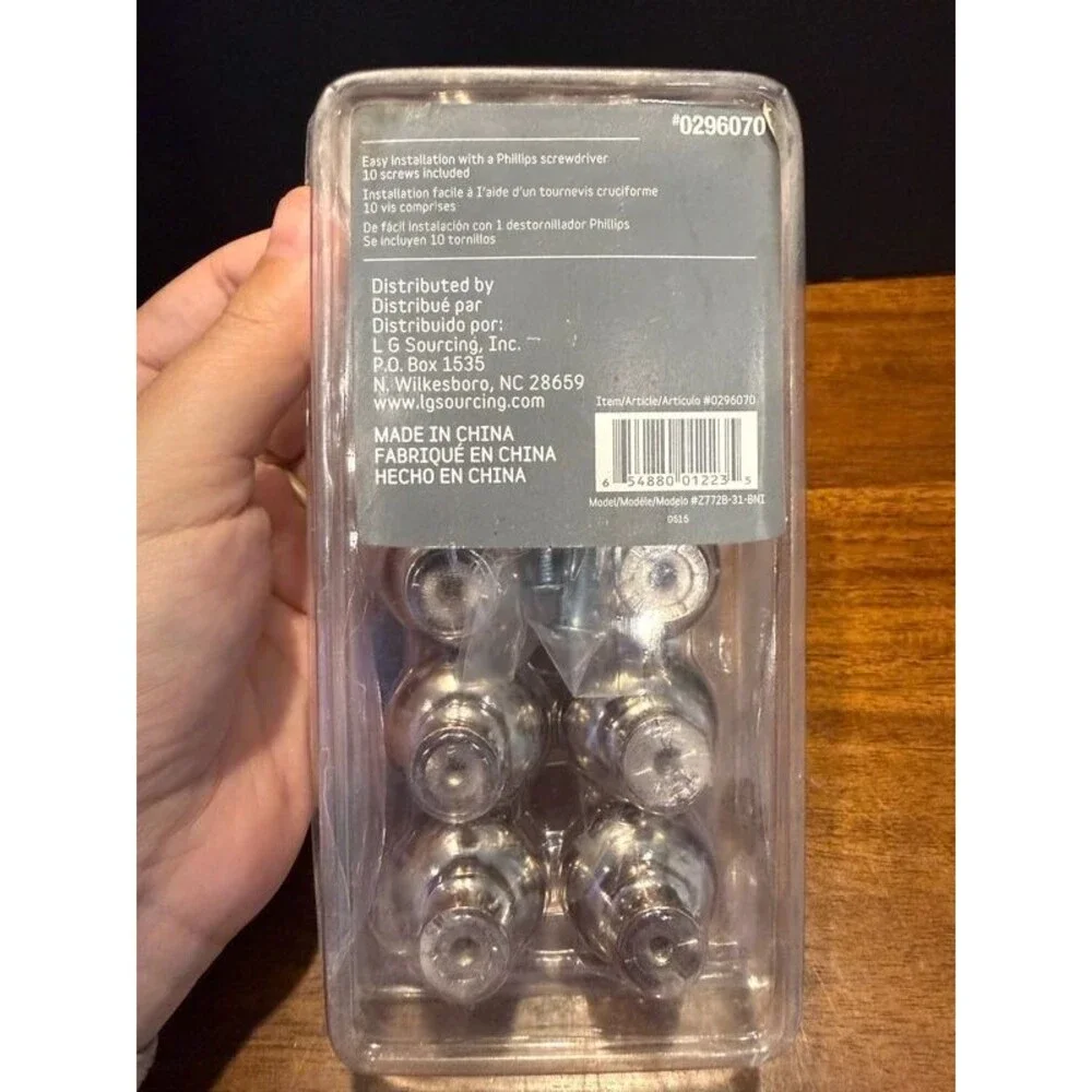 Style Selections 10 Pack Cabinet Knobs 1.2 in Satin Nickel Round Hardware Z772B-